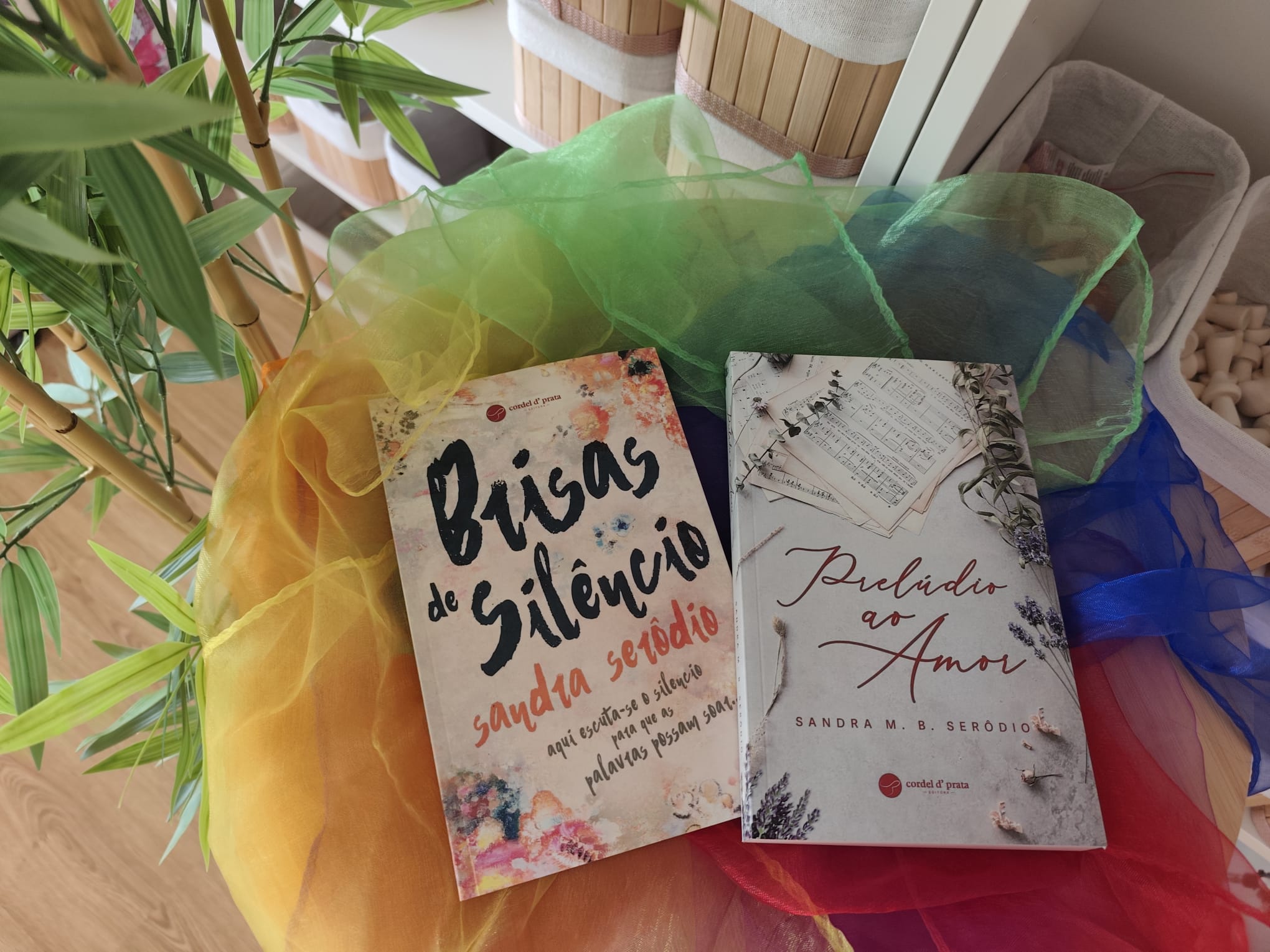 Livros - Brisas de Silêncio e Prelúdio ao Amor autora SAndra Serôdio_ Editora Cordel D`Prata